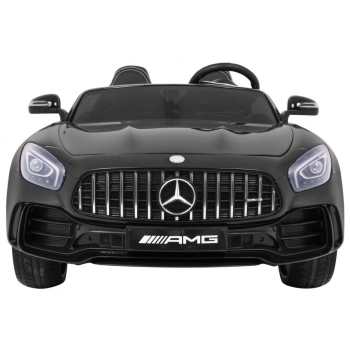 Mercedes-Benz GT R dla dzieci Lakier Czarny + Napęd 4x4 + Nawiew powietrza + Pilot + EVA + MP3 LED